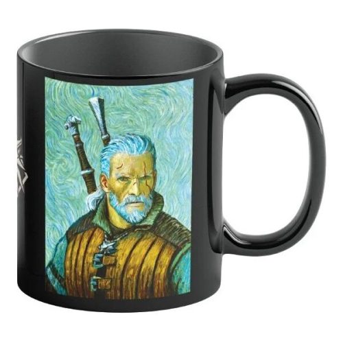 Hrnek Game Art Chronicles: The Witcher Geralt Van Gogh (měnící se motiv) 450 ml Good Loot