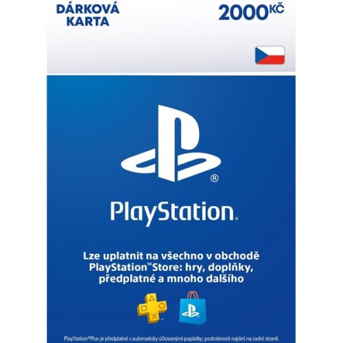 Sony PlayStation - Dárková Karta 2000 Kč (online kód) Sony