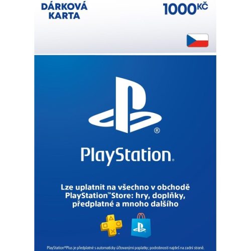Sony PlayStation - Dárková Karta 1000 Kč (online kód) Sony