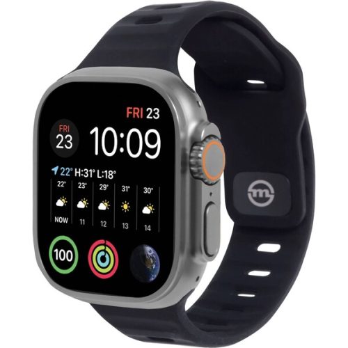 Mobile Origin Strap silikonový řemínek pro Apple Watch 49/45/44/42mm černý Mobile Origin