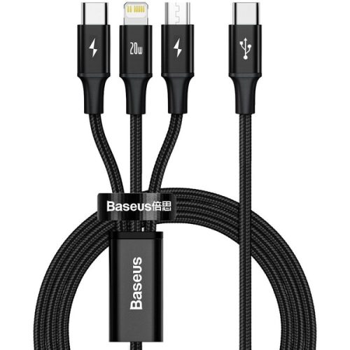 Baseus Datový kabel Rapid 3v1 USB-C/microUSB