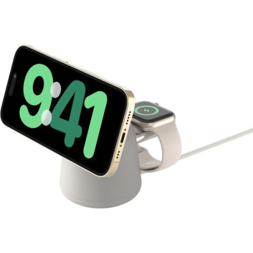 Belkin BOOST CHARGE PRO MagSafe 2v1 15W nabíjecí stojánek béžový BELKIN