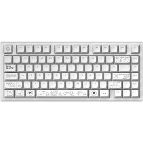 Dark Project ALU81A Terra Nova bezdrátová mechanická klávesnice (ANSI) bílá Dark Project