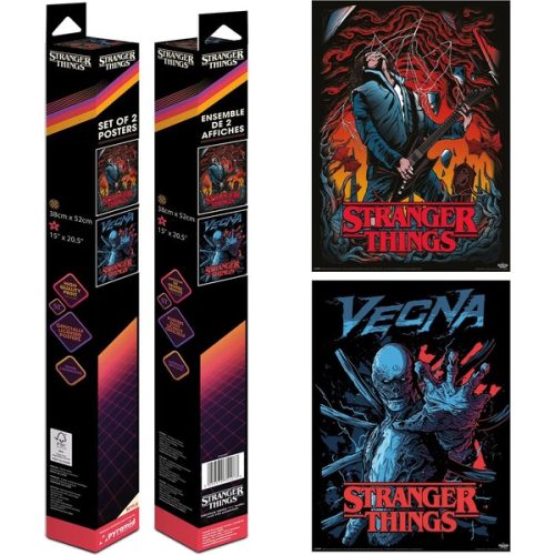 Set 2 plakátů Stranger Things - Eddie & Vecna (52x38 cm) Pyramid International