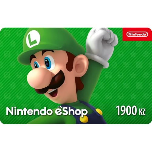 Karta na e-shop Nintendo 1900 CZK (online kód) Nintendo