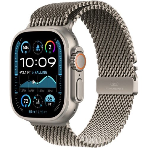Apple Watch 49/46/45/44mm milánský tah z přírodního titanu L Apple