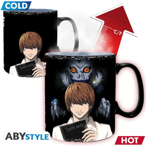 Hrnek Death Note - Kira & L (měnící se motiv) 460 ml Abysse Corp