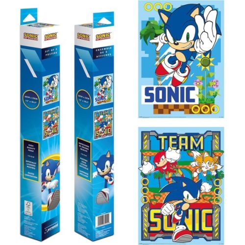 Set 2 plakátů Sonic & Team (52x38 cm) Pyramid International