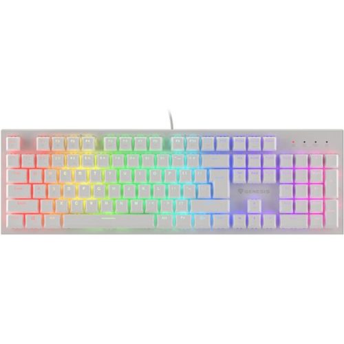 Genesis THOR 303 TKL Outemu Brown mechanická klávesnice CZ/SK bílá Genesis
